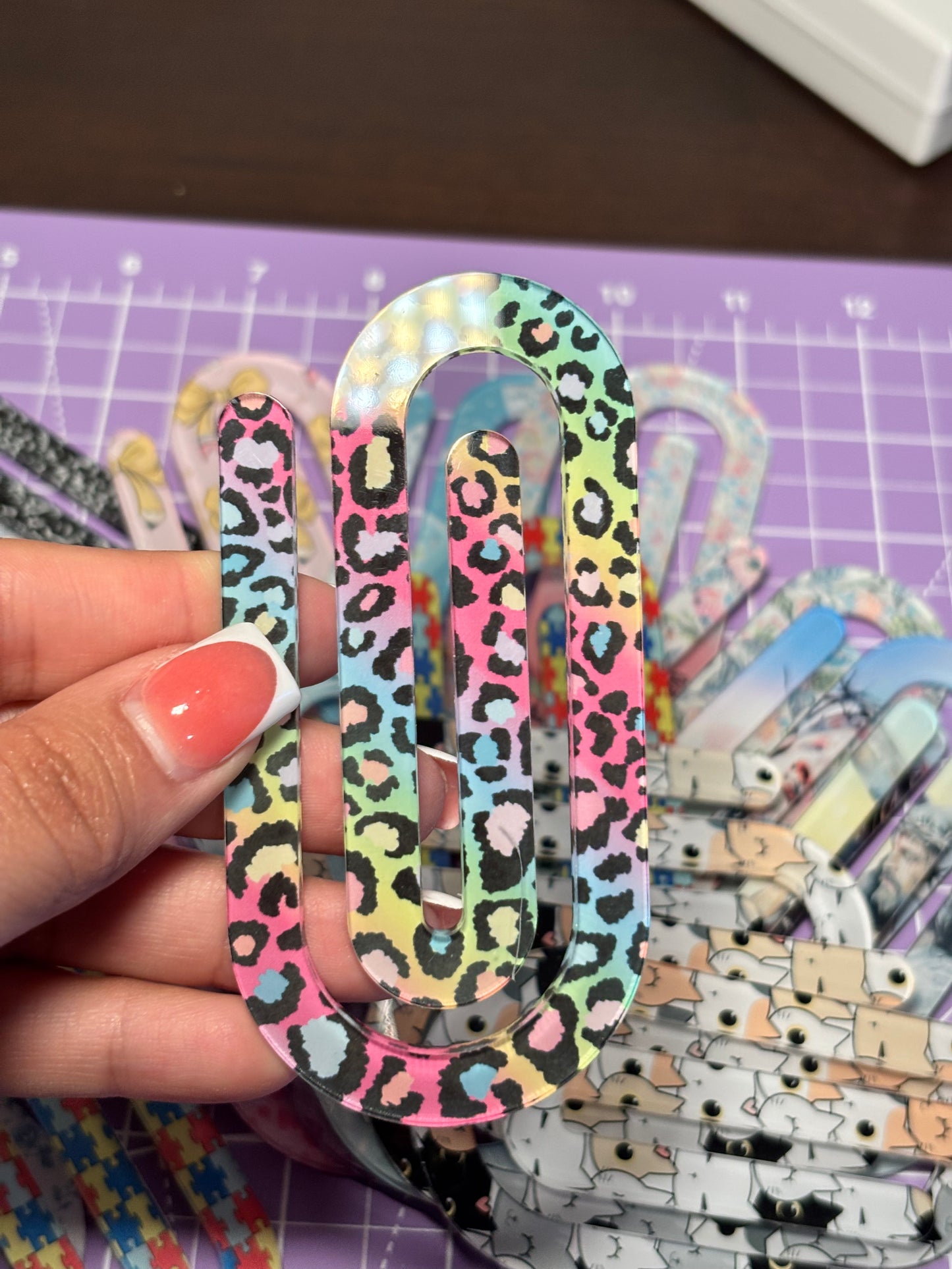 90’s Leopard Paper Clip