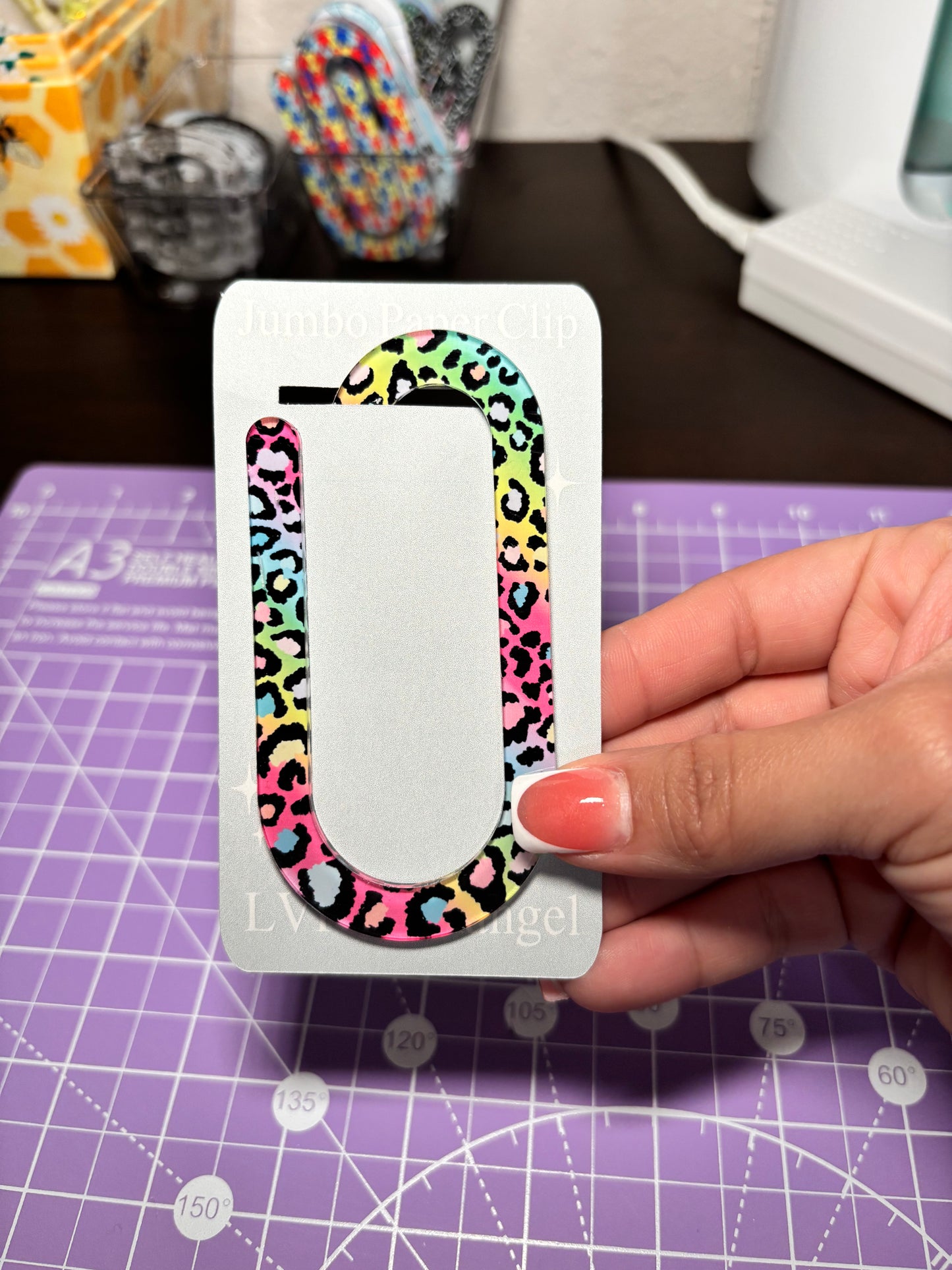90’s Leopard Paper Clip