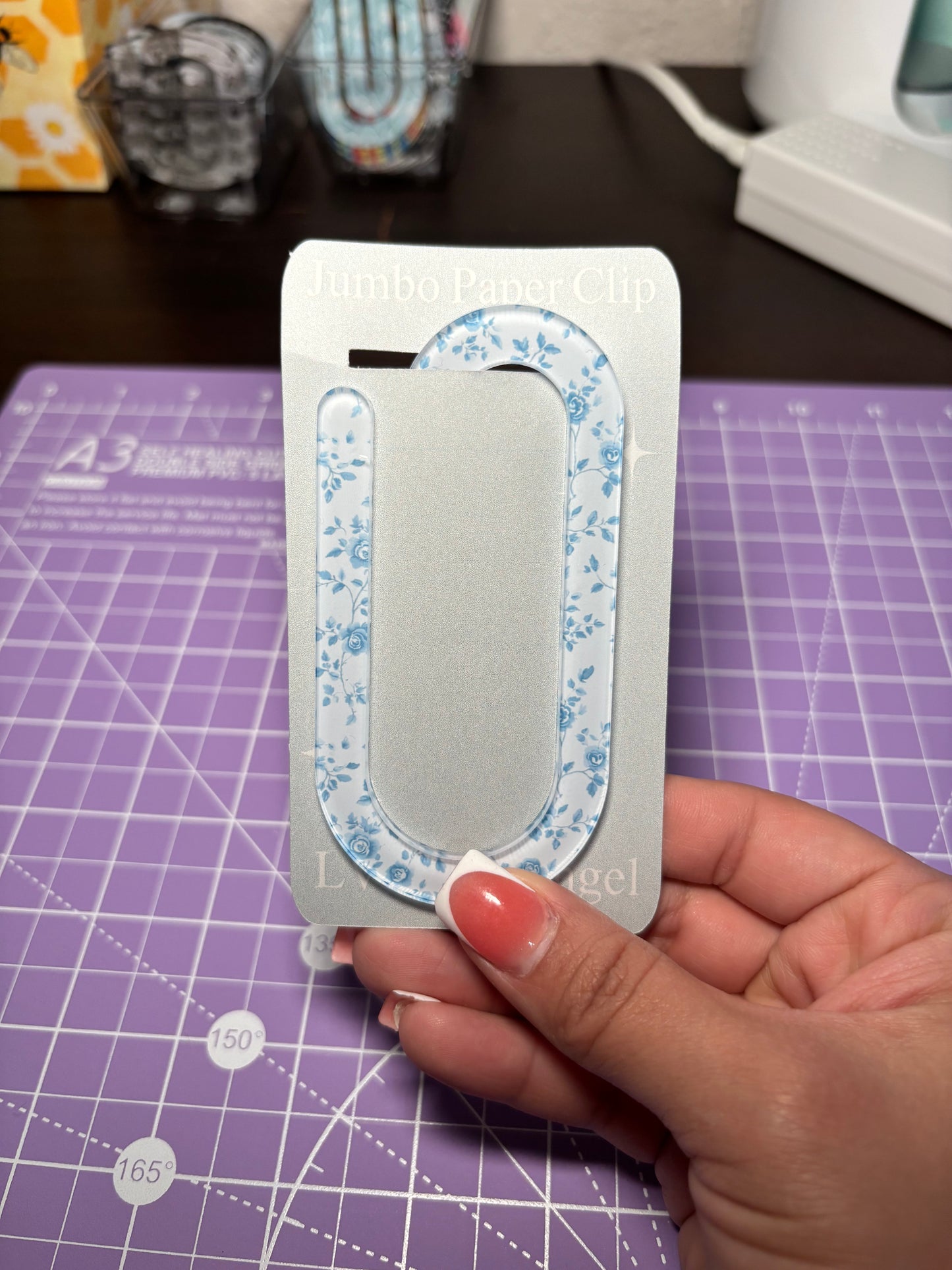 Vintage Floral Paper Clip