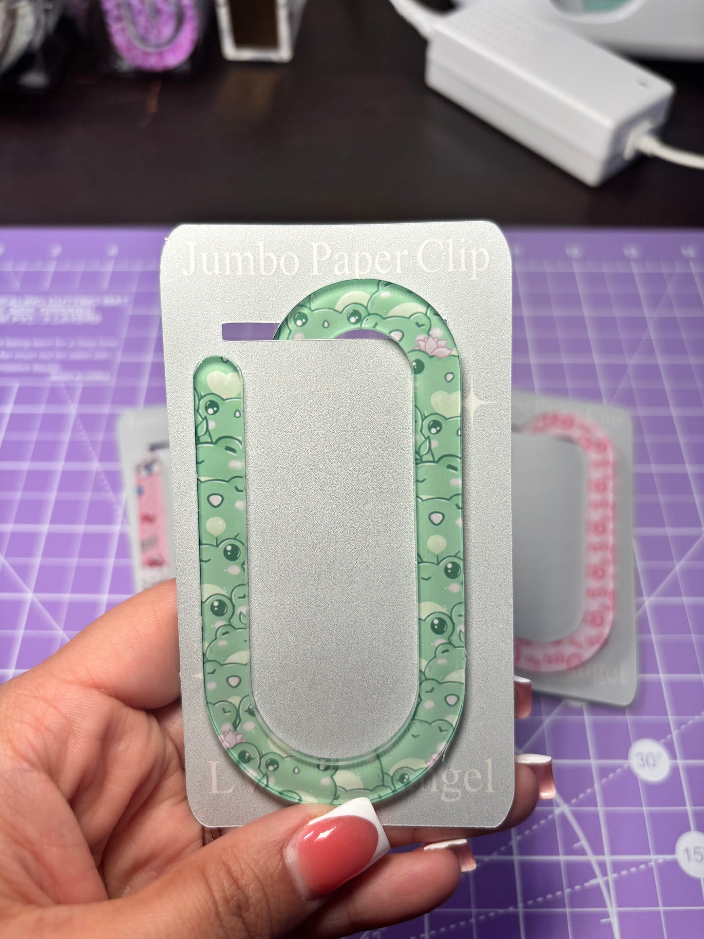 Baby Frogs Paper Clip