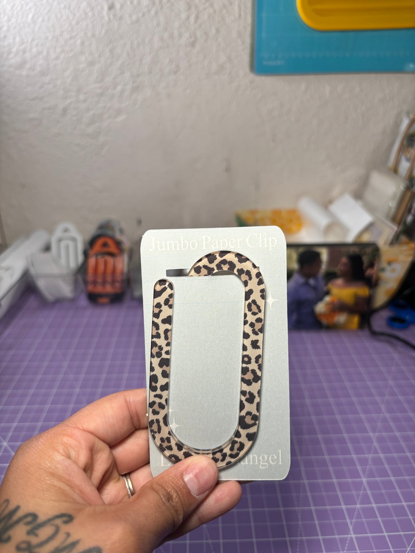 Cheetah Paper Clip
