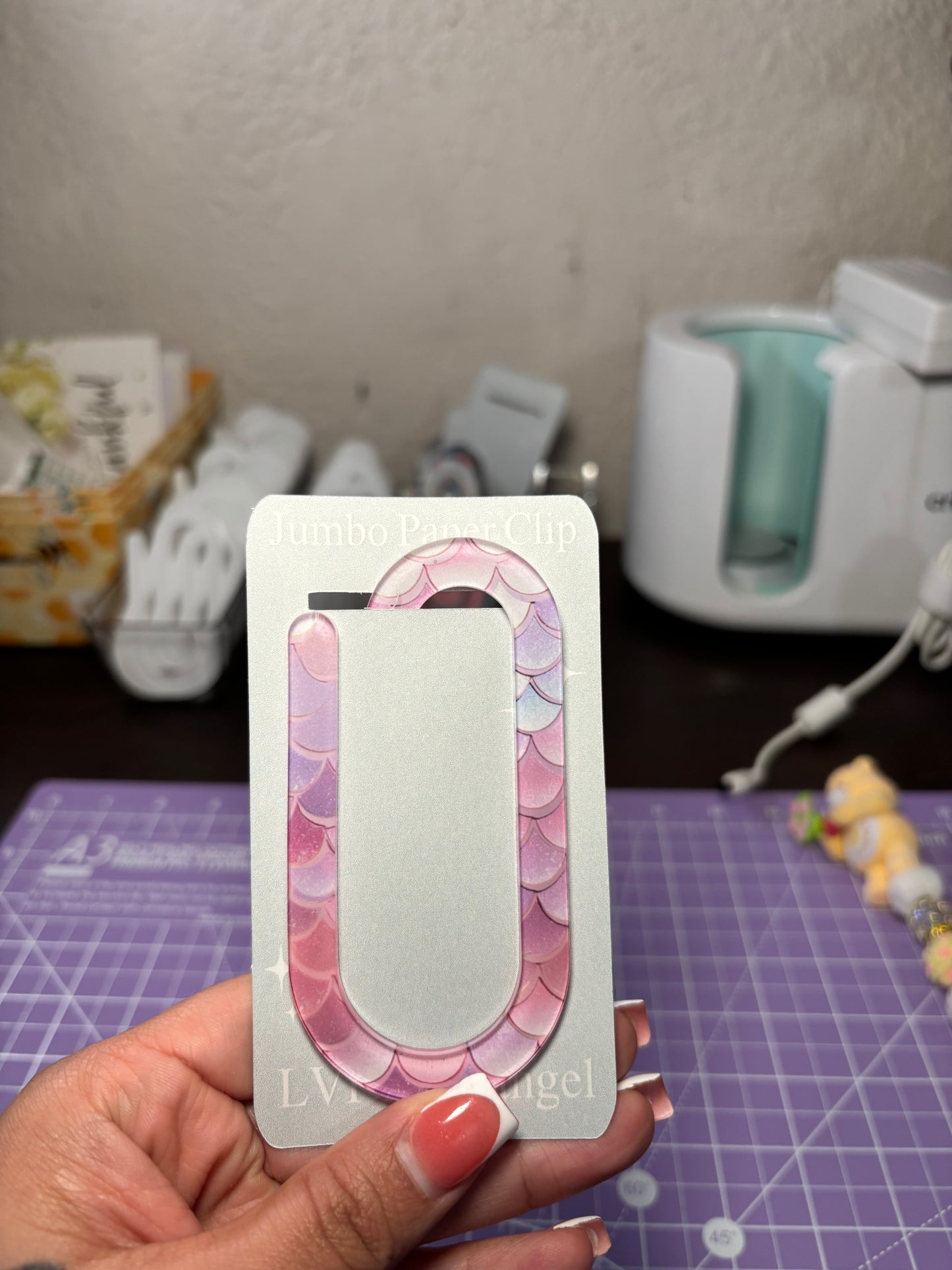 Pink Mermaid Scales Transfer