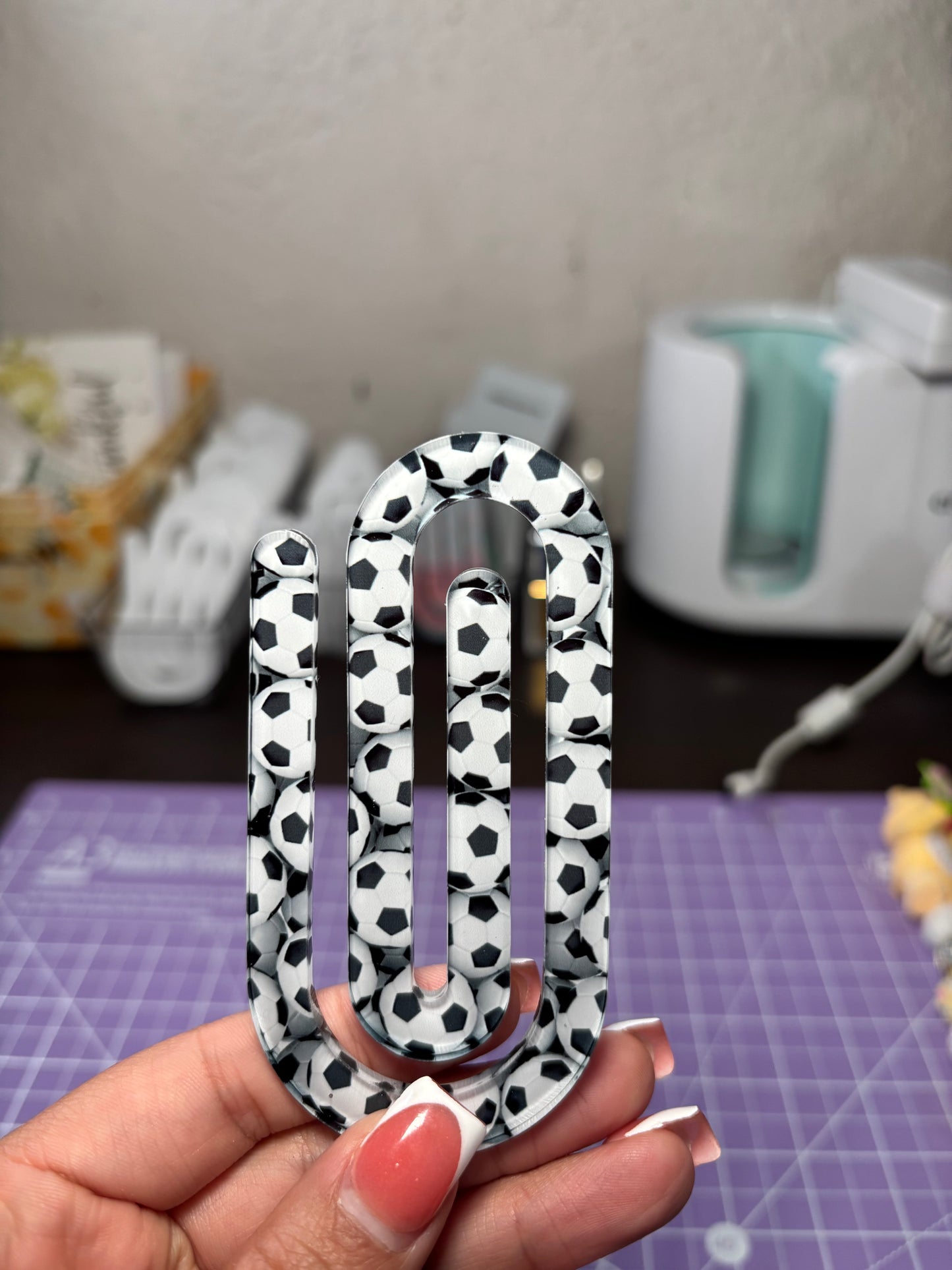 Soccer Ball Paper Clip
