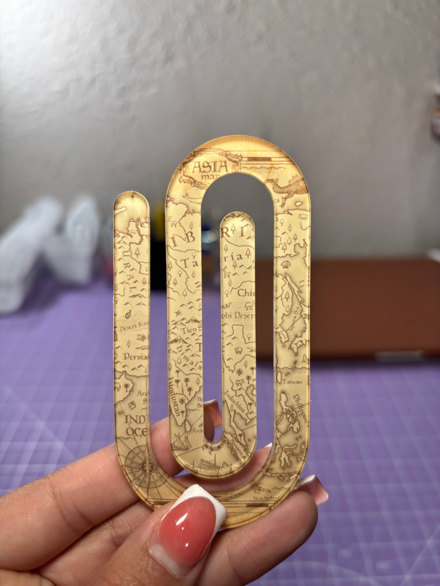 Map Paper Clip