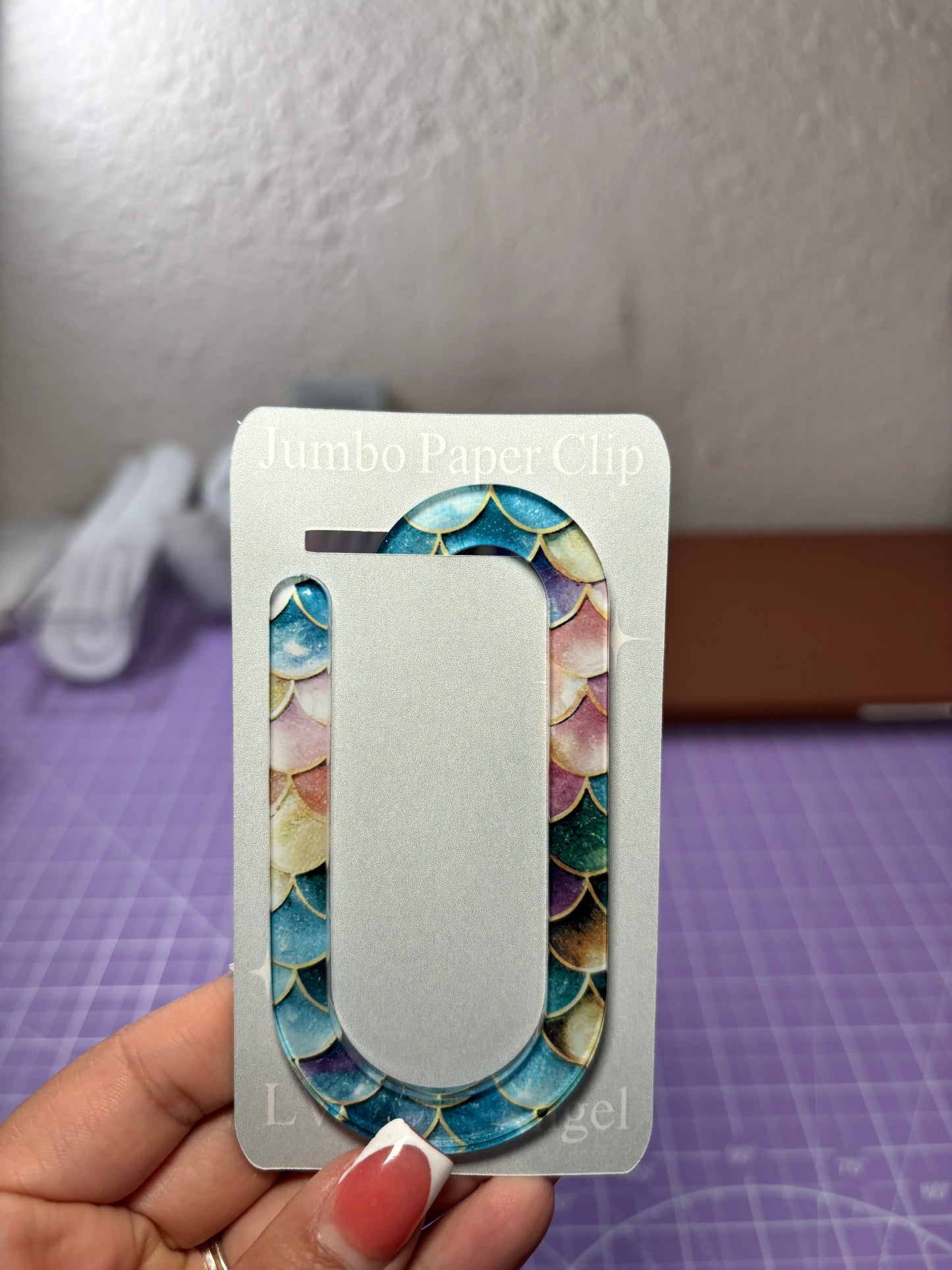 Mermaid Scales Paper Clip Transfer