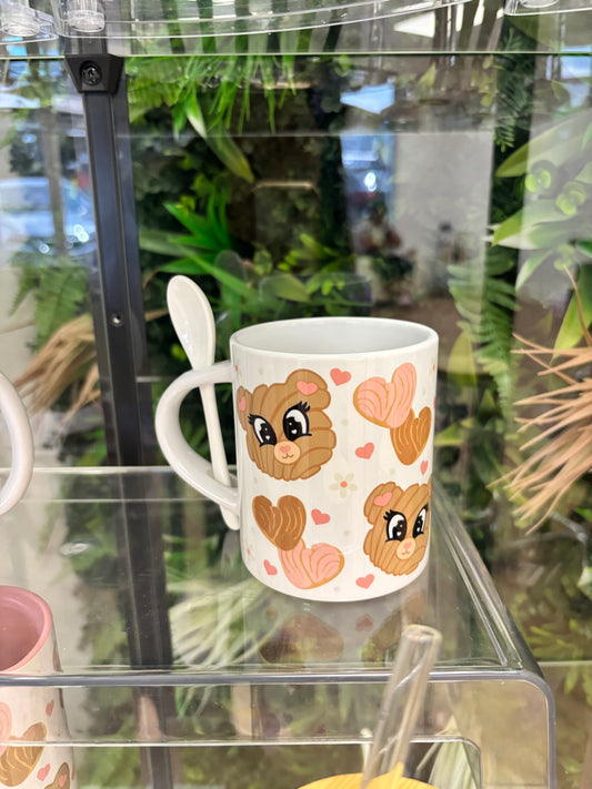 Teddy Concha Mug w/spoon