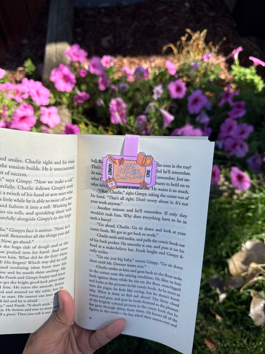 Fall Girl Magnetic Bookmark