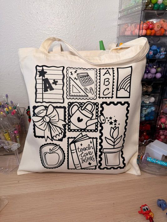 Teacher Frames Tote