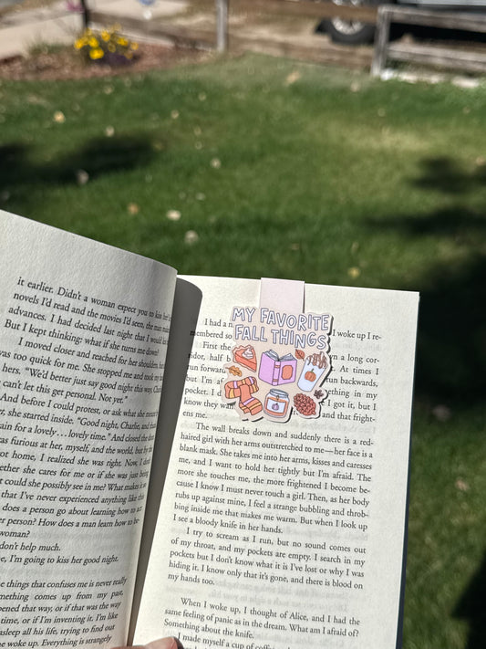 Fav Fall Things Magnetic Bookmark