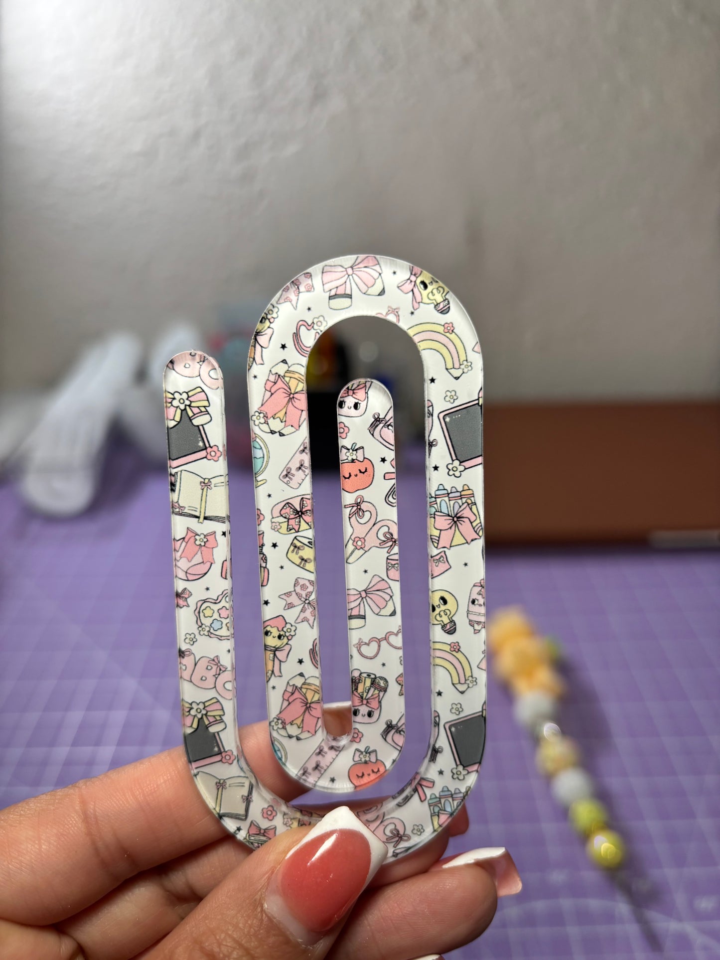 Pretty In Pink Paper Clip