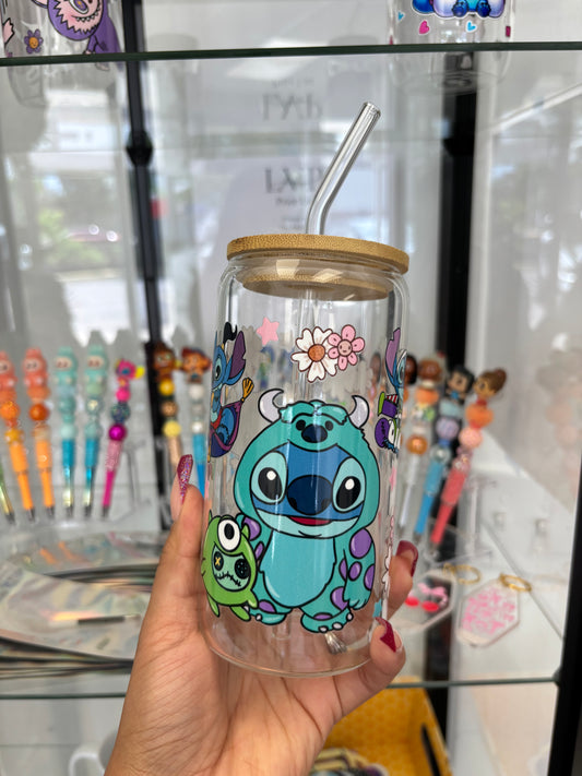 Stitch Glass Can Cup